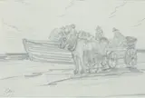 Horsedrawn Wagon by A. H. O. Rolle, D.C. (1919-1932, except 1925) and the Washington Watercolor Club (1930-1937), offered Feb 2013