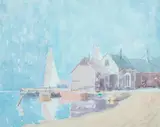 Ocean City by A. H. O. Rolle, 1935, D.C. (1919-1932, except 1925) and the Washington Watercolor Club (1930-1937), offered Feb 2013
