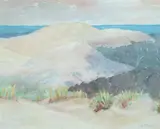 Sand Dunes by A. H. O. Rolle, D.C. (1919-1932, except 1925) and the Washington Watercolor Club (1930-1937), offered Feb 2013