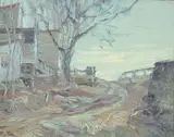 Old Road by A. H. O. Rolle, D.C. (1919-1932, except 1925) and the Washington Watercolor Club (1930-1937), offered Feb 2013