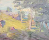 Shutter Meadow Lane by A. H. O. Rolle, D.C. (1919-1932, except 1925) and the Washington Watercolor Club (1930-1937), offered Feb 2013
