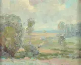 Spring Pasture by A. H. O. Rolle, D.C. (1919-1932, except 1925) and the Washington Watercolor Club (1930-1937), sold Feb 2013
