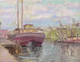 Sketch by A. H. O. Rolle, D.C. (1919-1932, except 1925) and the Washington Watercolor Club (1930-1937), offered Feb 2013