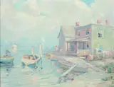 Ocean City by A. H. O. Rolle, D.C. (1919-1932, except 1925) and the Washington Watercolor Club (1930-1937), sold Feb 2013