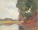 Inlet Patuxent River, 1922-1930 by A. H. O. Rolle, D.C. (1919-1932, except 1925) and the Washington Watercolor Club (1930-1937), offered Feb 2013