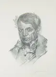 " Moi by Salvador Dalí, Dry point; etching. (measurement of visible plate without removing the print from the matting and frame), offered Feb 2013