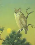 Benson Bond Moore, Western Horned Owl, DC 1875-1941) were the 2 DC artists and 2 of only 12 Southern Impressionists selected by Professor William Gerdts, for inclusion in his very popular, scholarly, well-written, trailblazing book American Impressionism, published in 1984, which is still in print and selling well, and Moore's classical American Impressionist style, up through c. 1925 and his post c. 1925 evolution into a truly unique form of Impressionism, not practiced by any other American artist, in which almost all