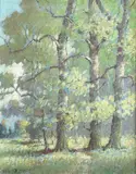 Benson Bond Moore, Edge of the Wood, DC 1875-1941) were the 2 DC artists and 2 of only 12 Southern Impressionists selected by Professor William Gerdts, for inclusion in his very popular, scholarly, well-written, trailblazing book American Impressionism, published in 1984, which is still in print and selling well, and Moore's classical American Impressionist style, up through c. 1925 and his post c. 1925 evolution into a truly unique form of Impressionism, not practiced by any other American artist, in which almost all