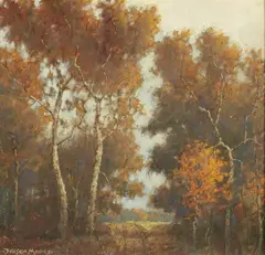 Benson Bond Moore, Woodland Road, DC 1875-1941) were the 2 DC artists and 2 of only 12 Southern Impressionists selected by Professor William Gerdts, for inclusion in his very popular, scholarly, well-written, trailblazing book American Impressionism, published in 1984, which is still in print and selling well, and Moore's classical American Impressionist style, up through c. 1925 and his post c. 1925 evolution into a truly unique form of Impressionism, not practiced by any other American artist, in which almost all