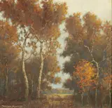 Benson Bond Moore, Woodland Road, DC 1875-1941) were the 2 DC artists and 2 of only 12 Southern Impressionists selected by Professor William Gerdts, for inclusion in his very popular, scholarly, well-written, trailblazing book American Impressionism, published in 1984, which is still in print and selling well, and Moore's classical American Impressionist style, up through c. 1925 and his post c. 1925 evolution into a truly unique form of Impressionism, not practiced by any other American artist, in which almost all