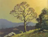 Benson Bond Moore, In the Blue Ridge Mountains of Virginia, DC 1875-1941) were the 2 DC artists and 2 of only 12 Southern Impressionists selected by Professor William Gerdts, for inclusion in his very popular, scholarly, well-written, trailblazing book American Impressionism, published in 1984, which is still in print and selling well, and Moore's classical American Impressionist style, up through c. 1925 and his post c. 1925 evolution into a truly unique form of Impressionism, not practiced by any other American artist, in which almost all
