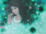 Victor Sheng Wang, A Facial Study of a Raven Haired Oriental Beauty in Dreamlike Reverie, Oil on canvas Click here to view supplemental information for this lot.