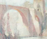 George Wharton Edwards, The Alcantara Bridge, Oil on canvas Click here to view supplemental information for this lot.