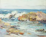 Anna Althea Hills, Rocks and Surf Near Laguna Beach (California)
