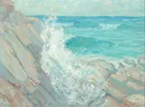 Maine'S Rockbound Coast by A. H. O. Rolle, D.C. (1919-1932, except 1925) and the Washington Watercolor Club (1930-1937), offered Feb 2013