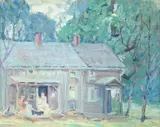 Old Farmhouse by A. H. O. Rolle, D.C. (1919-1932, except 1925) and the Washington Watercolor Club (1930-1937), offered Feb 2013