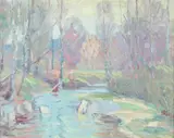A. H. O. Rolle, Rock Creek in Autumn, D.C. (1919-1932, except 1925) and the Washington Watercolor Club (1930-1937)