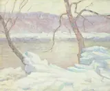 A. H. O. Rolle, Cold Day on the Potomac, D.C. (1919-1932, except 1925) and the Washington Watercolor Club (1930-1937)