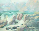 A. H. O. Rolle, Near Great Falls, D.C. (1919-1932, except 1925) and the Washington Watercolor Club (1930-1937)