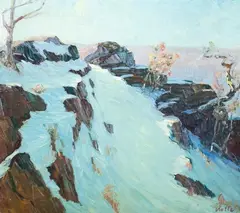 A. H. O. Rolle, Rocks and Snow (Rock Creek Bridle Path, D.C. (1919-1932, except 1925) and the Washington Watercolor Club (1930-1937)