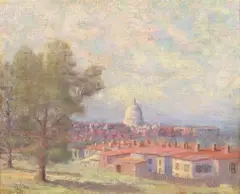 View of the U by A. H. O. Rolle, D.C. (1919-1932, except 1925) and the Washington Watercolor Club (1930-1937), offered Feb 2013