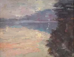 A. H. O. Rolle, Purple Dusk on the Patuxent, D.C. (1919-1932, except 1925) and the Washington Watercolor Club (1930-1937)