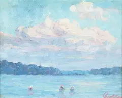 A. H. O. Rolle, Bathers on the Chesapeake, D.C. (1919-1932, except 1925) and the Washington Watercolor Club (1930-1937)
