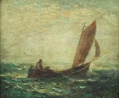 Albert Pinkham Ryder, Toilers of the Sea, Oil on canvas