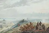 Seth Eastman, Lake Erie, Watercolor Click here to view supplemental information for this lot.