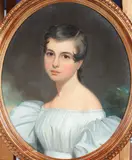 Thomas Sully, An Oval Bust Portrait of an Exquisitely Beautiful Young Lady, AGE ABOUT 20, oil on canvas