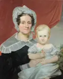 Jacob Eichholtz, MOTHER AND DAUGHTER, circa 1830, Oil on canvas