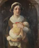 Frank Hector Tompkins, Hester Prynne, Oil on canvas