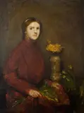 Charles Webster Hawthorne, The Florist'S Daughter, Oil on canvas Click here to view supplemental information for this lot.