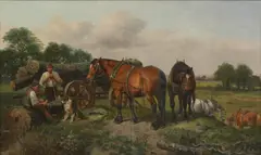Charles Ansdell, Untitled, oil on canvas 76.5 x 127cm
