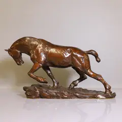 John Skeaping, Untitled, bronze with brown patina 49cm wide 14cm deep 28.5cm high