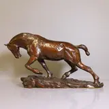 John Skeaping, Untitled, bronze with brown patina 49cm wide 14cm deep 28.5cm high