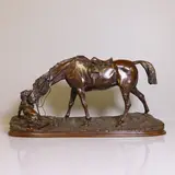 Pierre-Jules Mêne, Untitled, bronze with brown patina