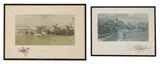 called 'Snaffles' Charles Johnson Payne, Untitled, The Canal Turn' print in colours with printed remarque signed in pencil l.r.