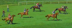 Roy Miller, Untitled, oil on canvas 40.5 x 101.5cm