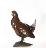 Alan Glasby, Untitled, Alan Glasby (1945-2008) Black grouse bronze with brown patina