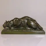 Hippolyte Peyrol, Untitled, bronze with green patina 42.5cm wide 14.5cm deep 18cm high