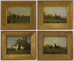 George B Newmarch, Untitled, oil on board 13 x 18cm (4)