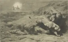 Herbert Dicksee, Untitled, after S H Vedder (1833-1880) etching on wove