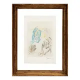 Paraíso, Canto 26: Dante recouvre la vue, de la carpeta La Divina Comedia by Salvador Dalí, Xilografía E / A, offered Dec 2021