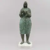 Pablo Huerta Luna, Untitled, Escultura en bronce vaciado con base de mármol blanco