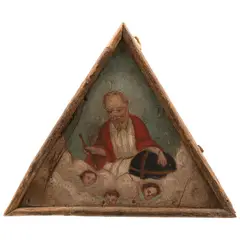 MÉXICO, SIGLO XIX by Padre Eterno, Óleo sobre madera, offered Dec 2021