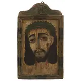 Santa Faz, MÉXICO, SIGLO XIX, Óleo sobre madera