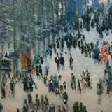 Después de Claude Monet, Reproducción de Boulevard des Capucines, Giclée sobre tela 84/500