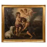 Después de Bartolomé Esteban Murillo, Reproducción de Los niños de la concha, Óleo sobre tela