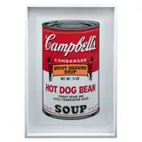 Andy Warhol, II. 59 : Campbell's II Hot Dog Bean Soup, Serigrafía sin número de tiraje